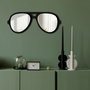 Wallity Ozgl508 Espejo Decorativo 70x28 cm Plateado, Plexiglass y EVA con Bandas de Doble Cara